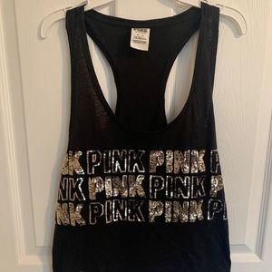 NWOT VS PINK race back sequence tank top